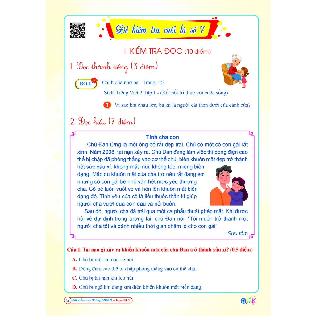 Sách - Đề Kiểm Tra Tiếng Việt 2 Học Kì 1 - Kết Nối Tri Thức Với Cuộc Sống