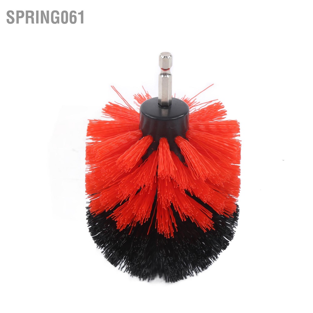 Spring061 4 cái Chổi khoan Phần đính kèm Bộ Công cụ làm sạch Máy chà sàn điện cho Xe ô tô máy