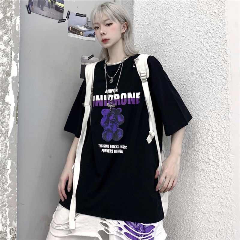 Áo Thun 100% Cotton Co Giãn Thấm Hút Họa Tiết Cá Tính | BigBuy360 - bigbuy360.vn