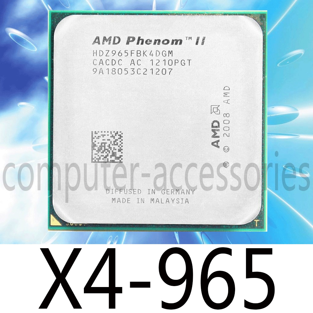 Ổ cắm AMD Phenom II X4-965 3.4GHz AM3 AM2+ 125W CPU