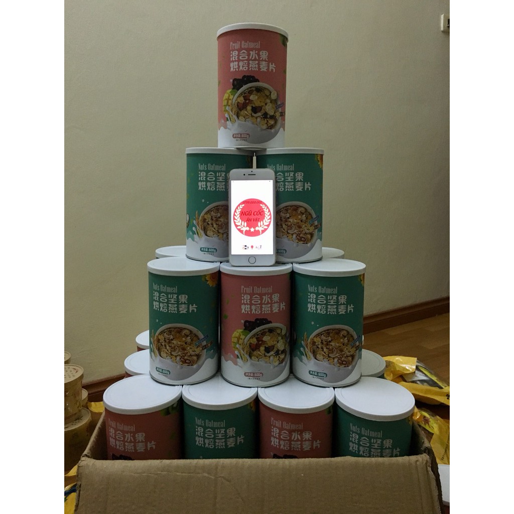 [Mã 156FMCGSALE hoàn 8% đơn 500K] [BÃO SALE] Ngũ Cốc Giảm Cân Mix Hoa Quả và Hạt - Hộp 500g | BigBuy360 - bigbuy360.vn