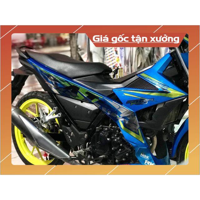 Tem rời Satria 150 chất liệu Crom