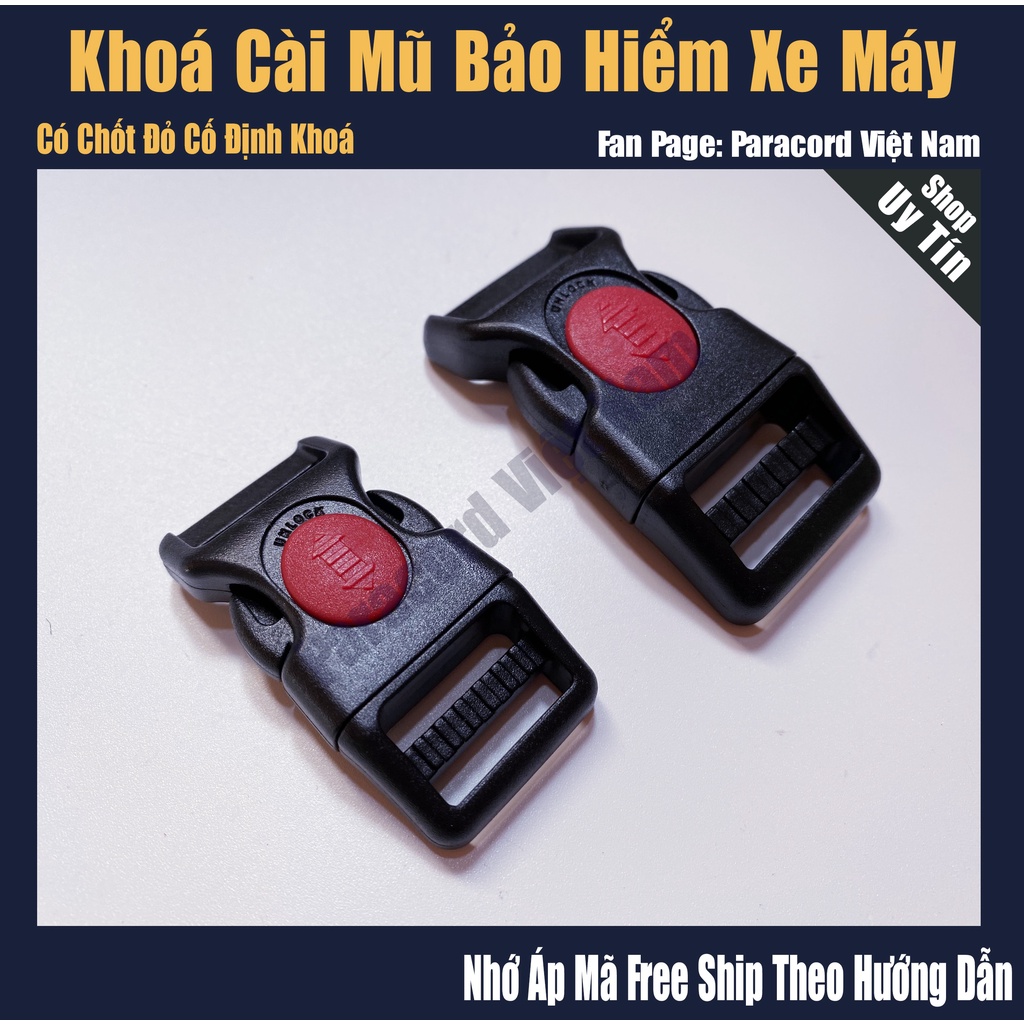 Khoá cài mũ bảo hiểm xe máy siêu bền