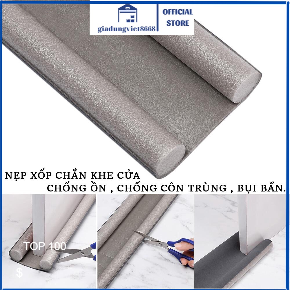 Xốp Chặn Khe cửa Chống gió lùa,Thanh Nẹp khe cửa chống âm côn trùng tránh gió điều hòa thoát phòng