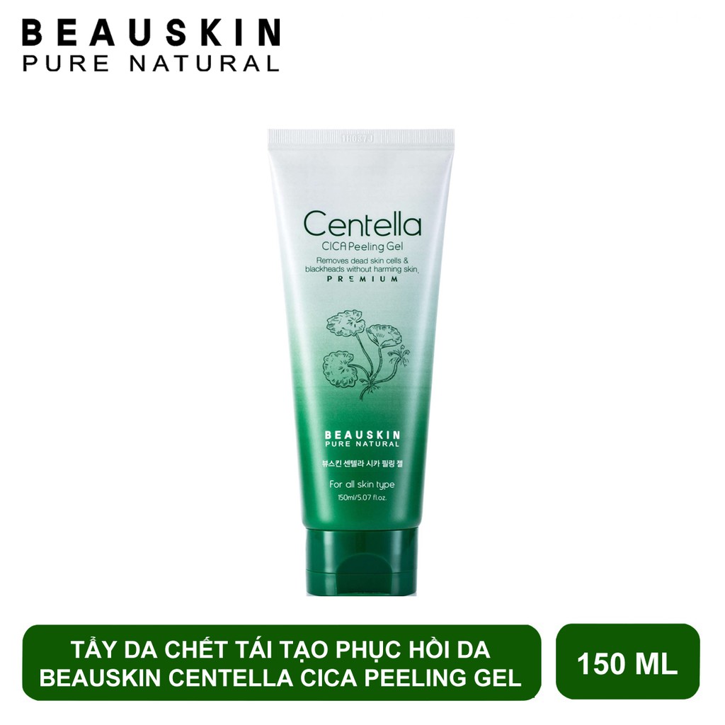 tẨY DA CHẾT TÁI TẠO PHỤC HỒI DA CENTELLA CICA PEELING GEL BEAUSKIN 150ML