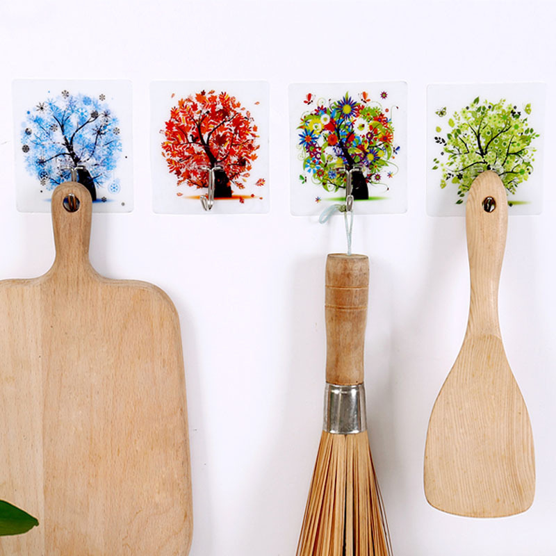 Móc Treo Đồ Dán Tường Hình Cây Xinh Xắn