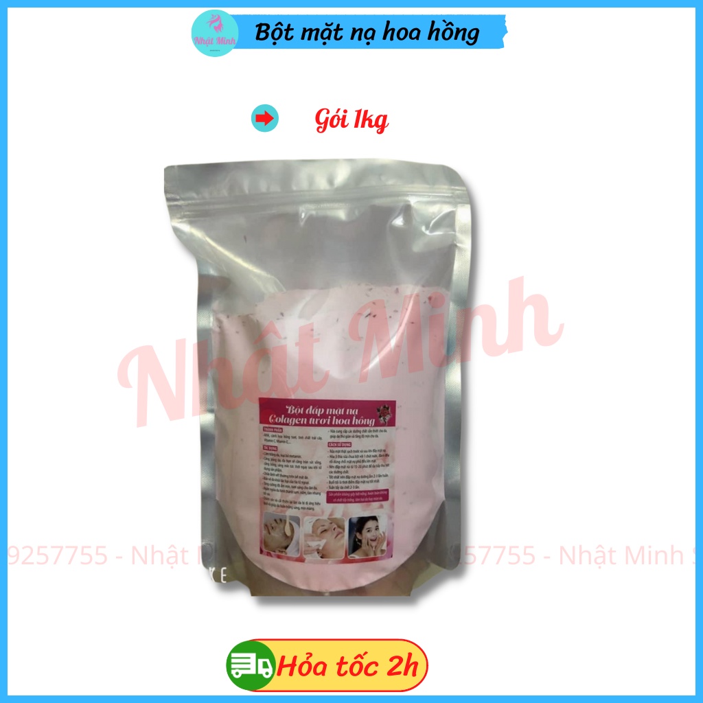 Bột nạ dẻo hoa hồng handmade