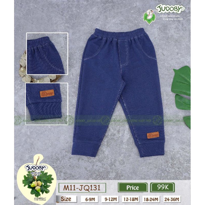 Quần giả bò modal mềm mịn Judoby sz 9-36m