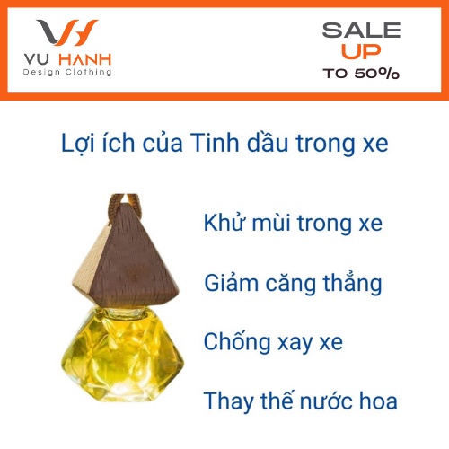 COMBO 3 LỌ TINH DẦU TREO XE HƯƠNG THIÊN NHIÊN | Shop Vũ Hạnh