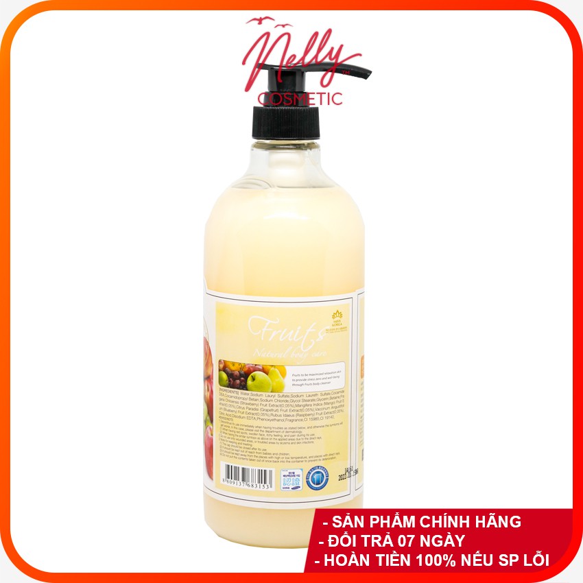 [3W CLINIC GIÁ TỐT NHẤT] Sữa tắm tinh chất hoa quả 3W CLINIC RELAXING FRUIT BODY CLEANSER 1000ml