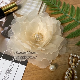 Hoa cài áo handmade - Hoa Trà các màu