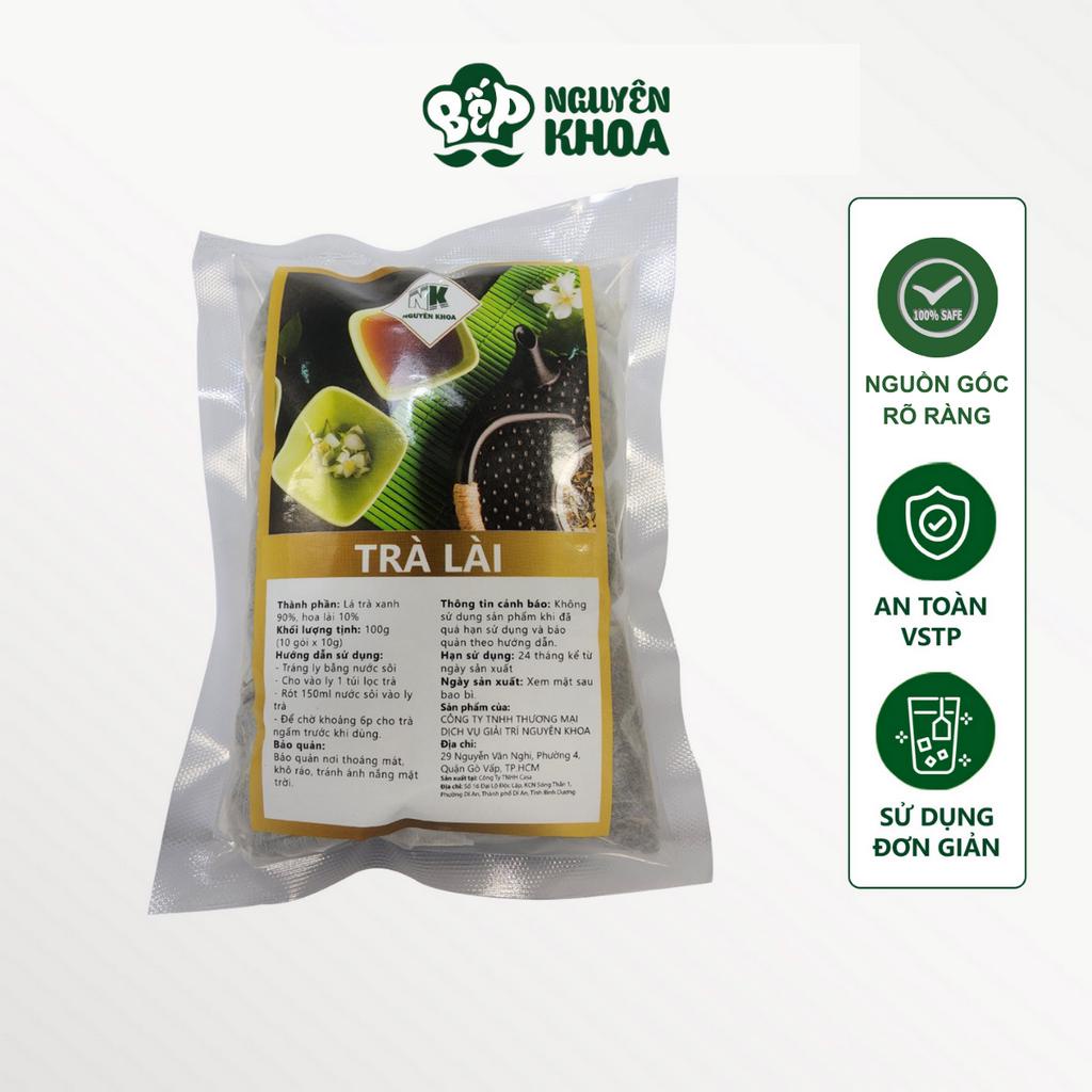 Mẫu thử trà lài túi lọc nguyên khoa bịch 100g - BẾP NGUYÊN KHOA