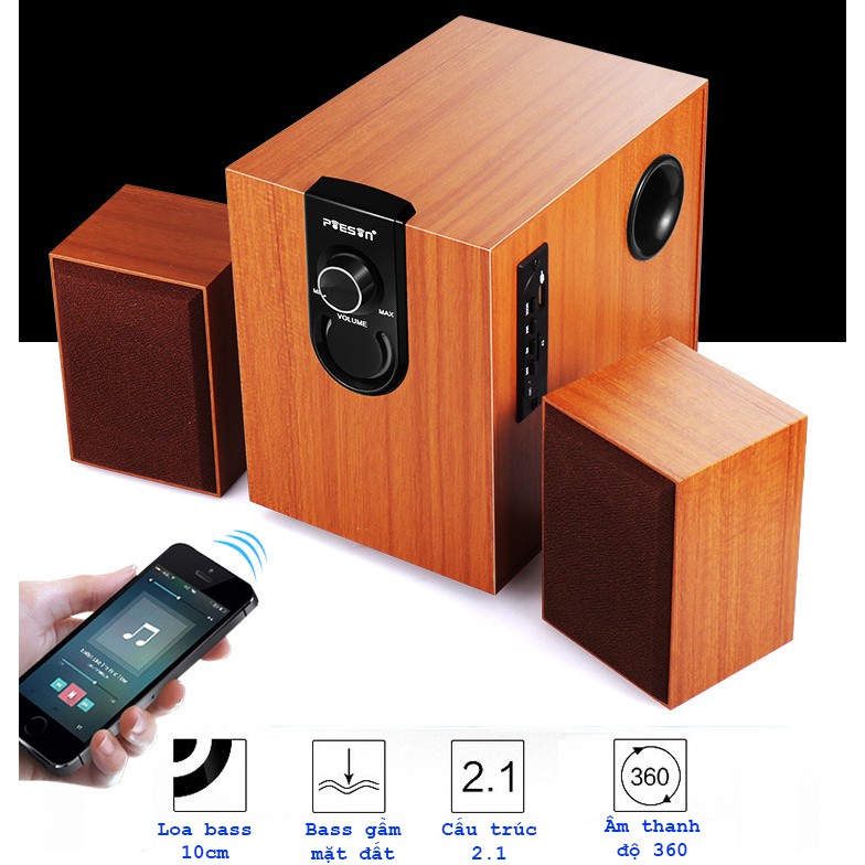 Loa vi tính nghe nhạc 2.1 PIESIN P-300M