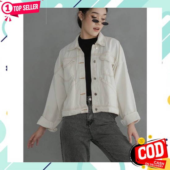 Vr - Áo khoác Denim màu đen - Áo khoác Denim tuyết - áo khoác jean nữ mới nhất - Áo khoác Denim - Leonalicious Leonaious Leona cho nữ