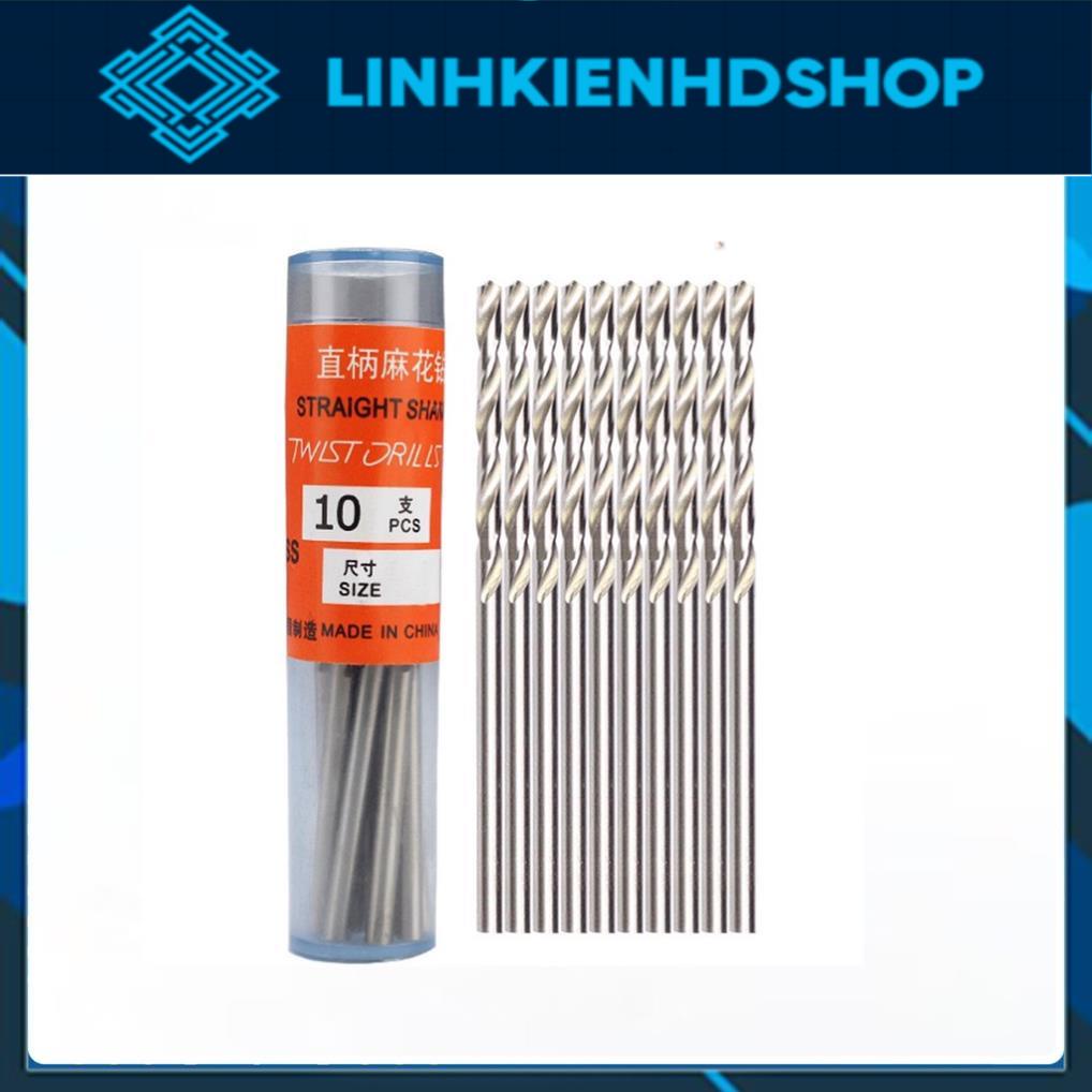Mũi khoan mạch 0.5-3.0mm/ Mũi khoan phíp đồng đầy đủ các size