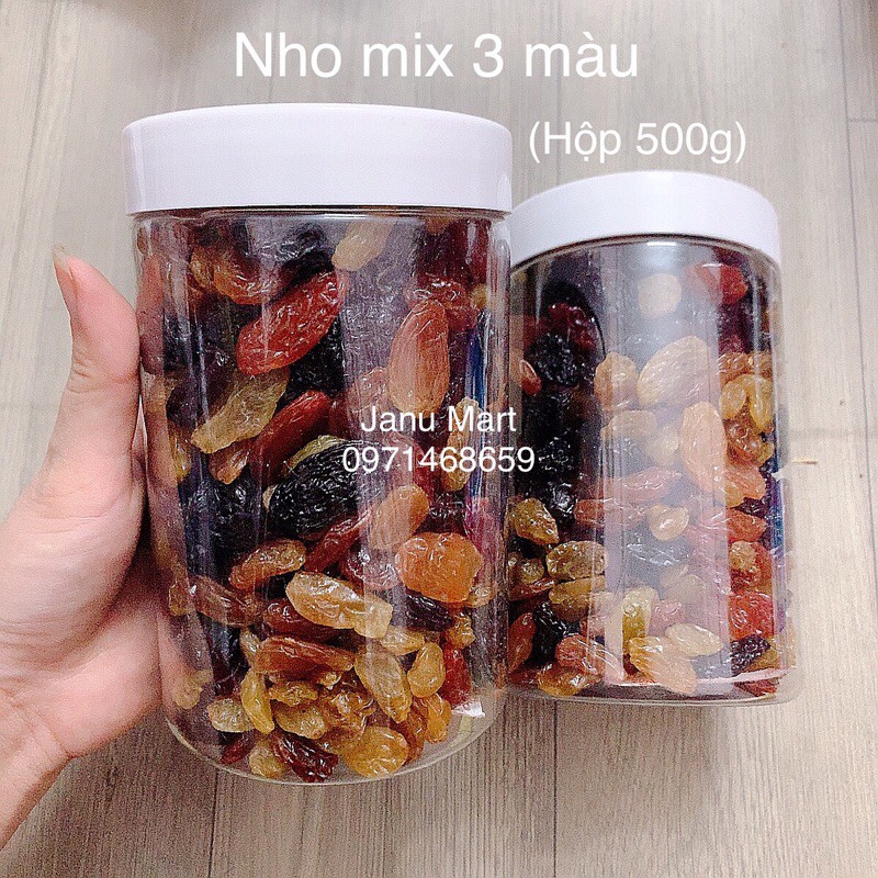 Nho khô Raisins Mỹ mix 3 màu