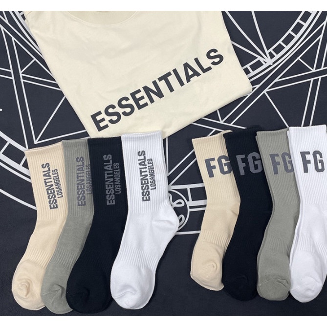 Vớ ESSENTIALS &amp; FG cao cổ Nam Nữ phong cách thể thao, trẻ trung, năng động.