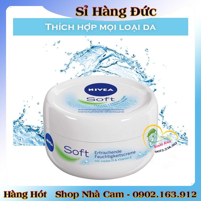 [auth] Kem dưỡng da Nivea Soft 200ml dưỡng ẩm chống nẻ chống khô mốc- Nội địa Đức Đủ Bill [Hot]