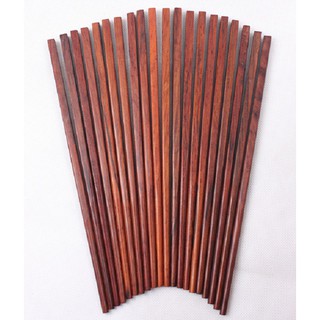 Bộ 10 đôi đũa gỗ Cẩm Lai mộc Lâm Nguyên  D-030