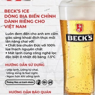 [CÓ THẺ CÀO]BIA BECK'S ICE THÙNG 24 LON 330ML