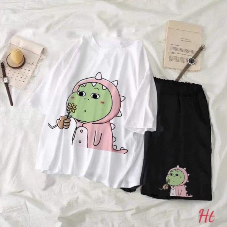 Sét khủng Long hit hoa + quần đùi 5D