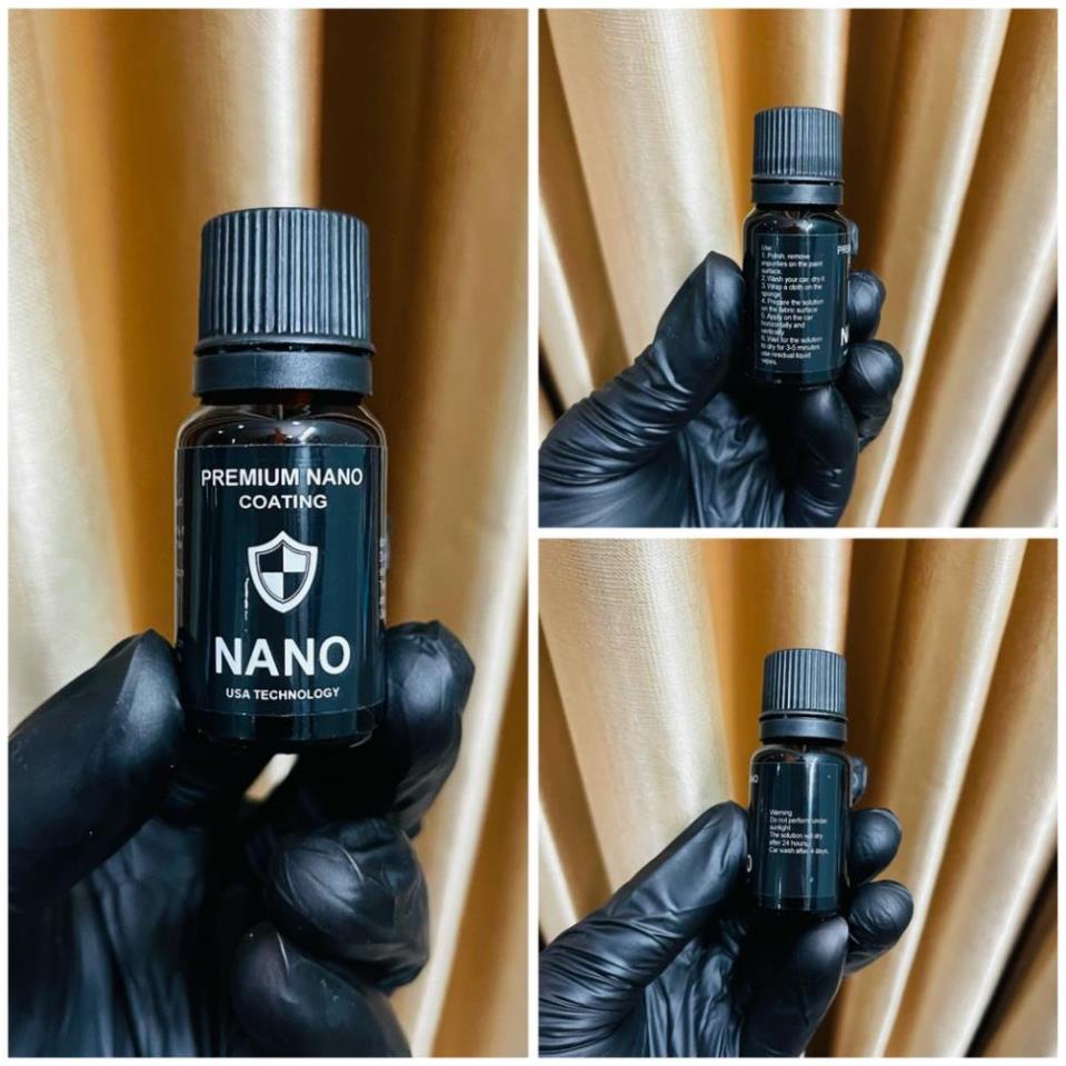Phục hồi nhựa nhám xe máy NANO 10ml - làm đen nhựa nhám, hiệu ứng cánh sen, mưa không trôi, không phai màu