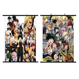 Tấm poster vẽ hình nhân vật Anime boku No Hero Academia