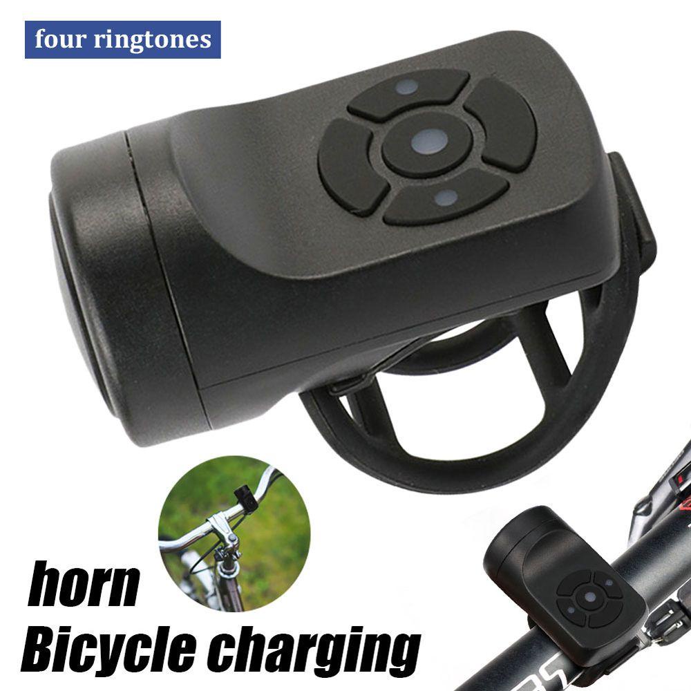 Danilo Còi Điện Tử 120db Bằng ABS Màu Đen Chống Thấm Nước Chống Trộm Gắn Tay Lái Xe Đạp Leo Núi Kèm Sạc USB