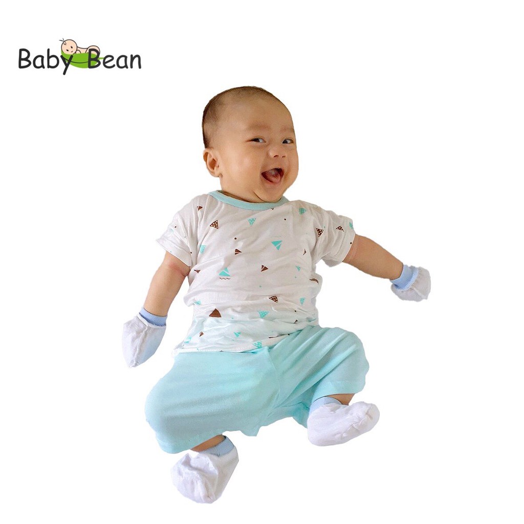 Bộ Đồ Thun Lạnh Tay Ngắn Quần Ngắn Bé Sơ Sinh BabyBean MÀU NGẪU NHIÊN