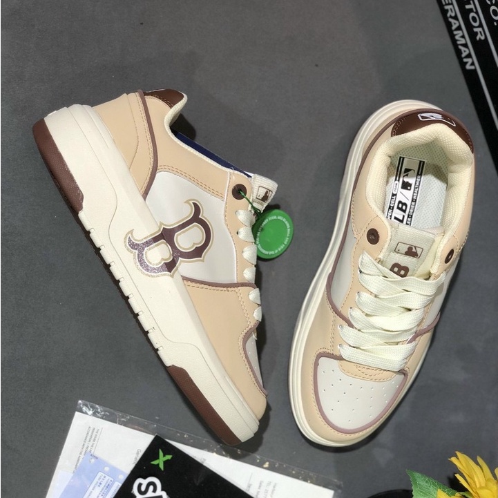 Giày MLB Chunky Liner Boston Red Sox Màu Nâu in chữ B