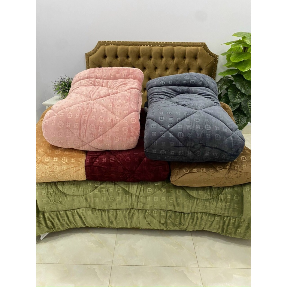 Chăn lông cừu thương hiệu, Chăn đắp đại hàn mềm mịn, ấm áp hàng dày loại 1(ảnh thật)