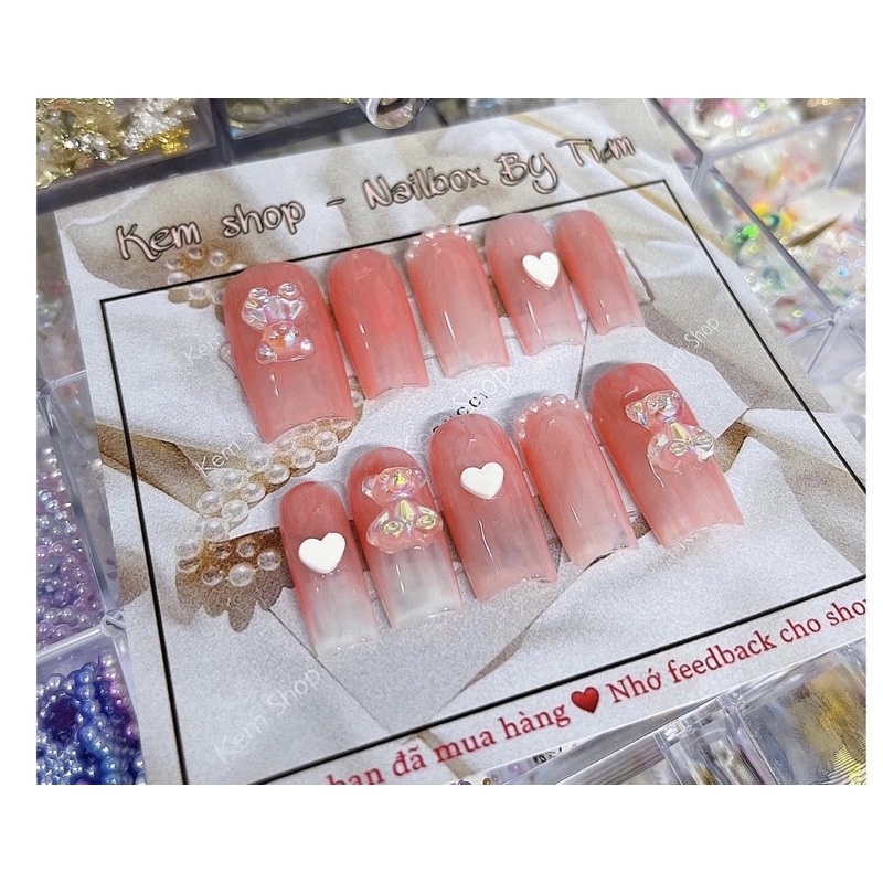 Móng up nailbox hồng thạch