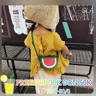 Túi xách da đeo chéo bé gái