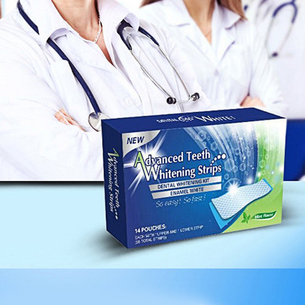 Miếng Dán Trắng Răng Whitening Strip Hiệu Quả An Toàn Chính hãng