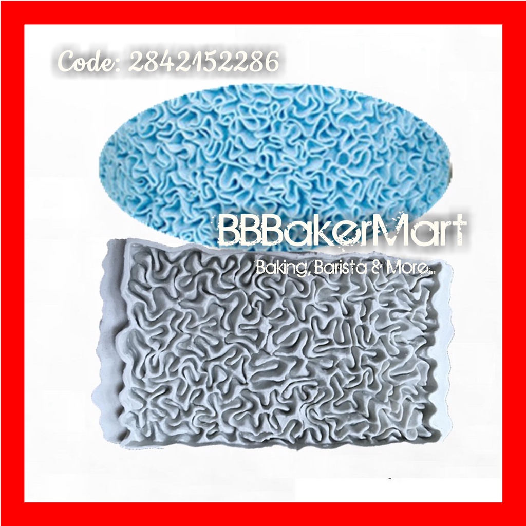 Khuôn silicone Viền ốp thành DÚN BÈO (O9689) (14x9x1.5cm) (GIAO MÀU SẮC NGẪU NHIÊN)