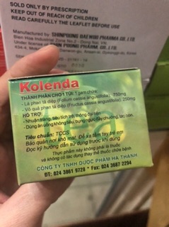 Trà túi lọc kolenda