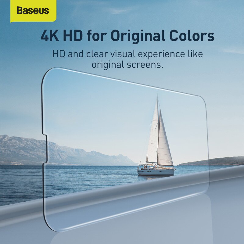 BASEUS Set 2 kính cường lực siêu mỏng 0.3mm bảo vệ màn hình cho iPhone 13 Pro 13 Max
