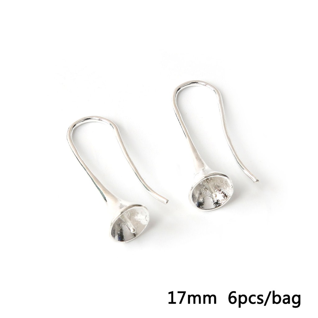 BEADIA Phụ Kiện Móc Làm Khuyên Tai Bằng Đồng Đơn Giản Màu Vàng/Bạc/Bạc DIY