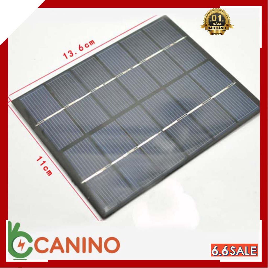 [ GIÁ SỐC ] Tấm pin năng lượng mặt trời 6V 2w