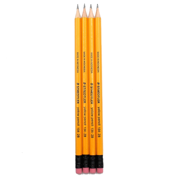 Bộ 4 Bút Chì Gỗ 2B Staedtler 134 - Thân Cam