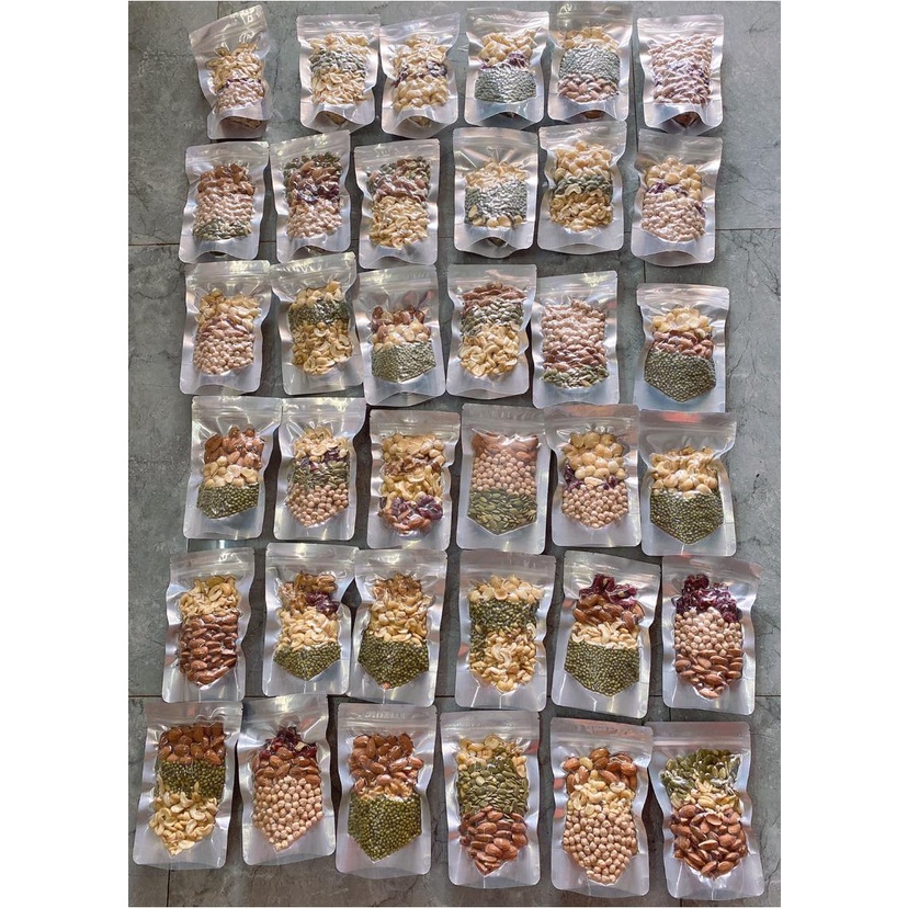 SET MIX HẠT LÀM SỮA 10 NGÀY, gồm 10 túi, Mỗi túi 100g, nấu 1200ml sữa] - ĐA DẠNG, TIỆN LỢI, TIẾT KIỆM THỜI GIAN