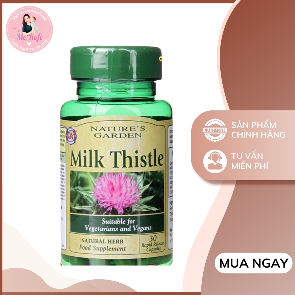 Thải độc gan Milk Thistle Holland &amp; Barrett 30 viên - Mẹ Rofi