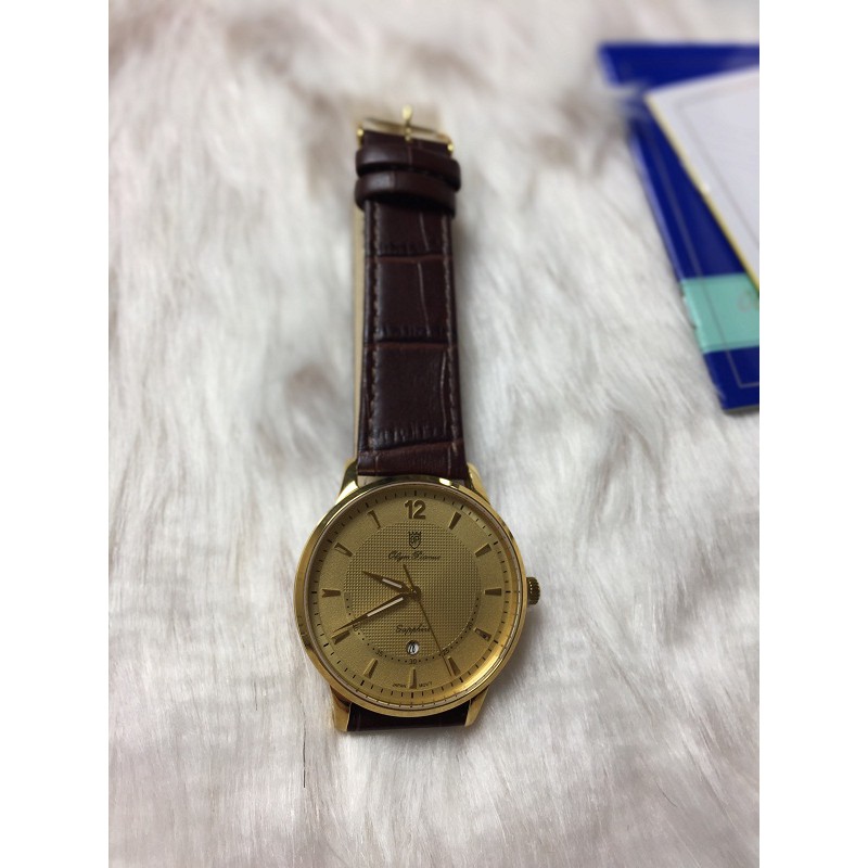 Đồng hồ nữ dây da Olym Pianus OP5709 OP5709LK-GL vàng
