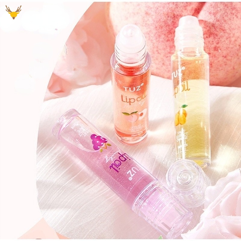 Son Bóng Trong Suốt Dưỡng Ẩm Chống Nứt Nẻ Môi Có Đầu Lăn Tiện Dụng