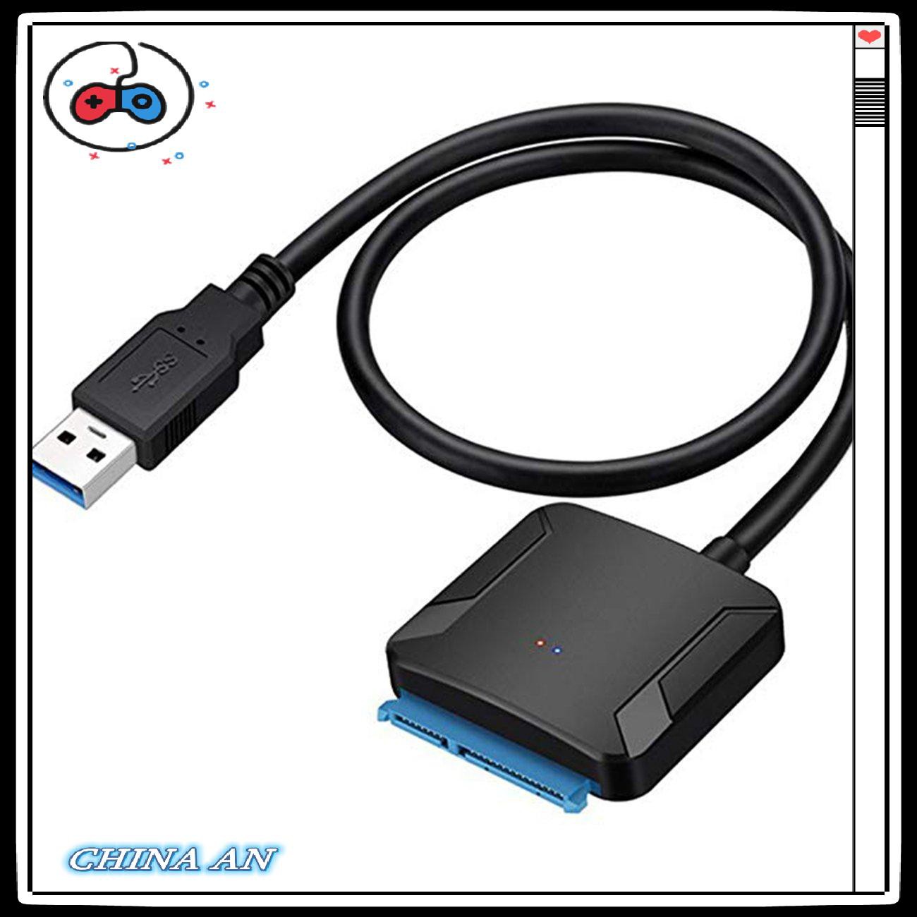 ⚡Hot sản phẩm/USB 3.0 to 2.5"/3.5" IDE SATA Hard Drive Adapter HDD Transfer Converter