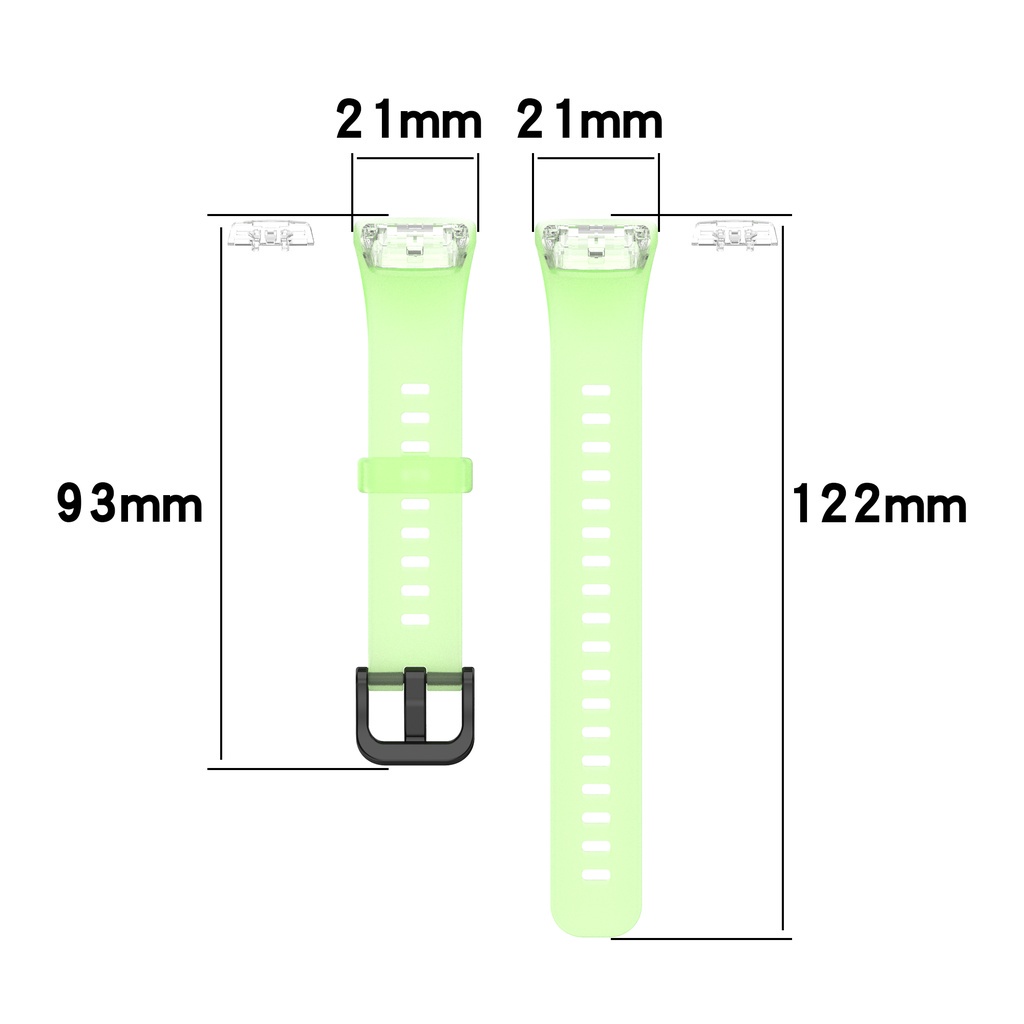 Transparent Silicone Waterproof Strap Band For Huawei band 6 pro Honor Band 6
