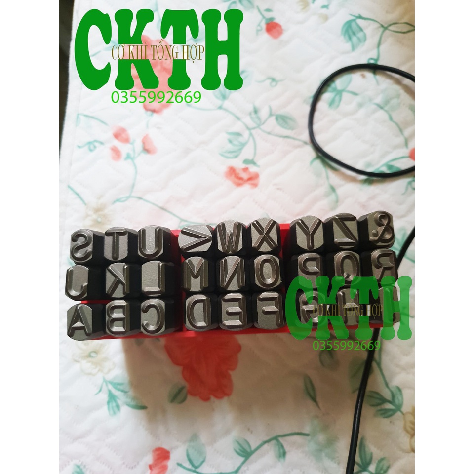 BỘ ĐÓNG CHỮ HIỆU YC Bộ Đột, Khắc Số Kim Loại YC