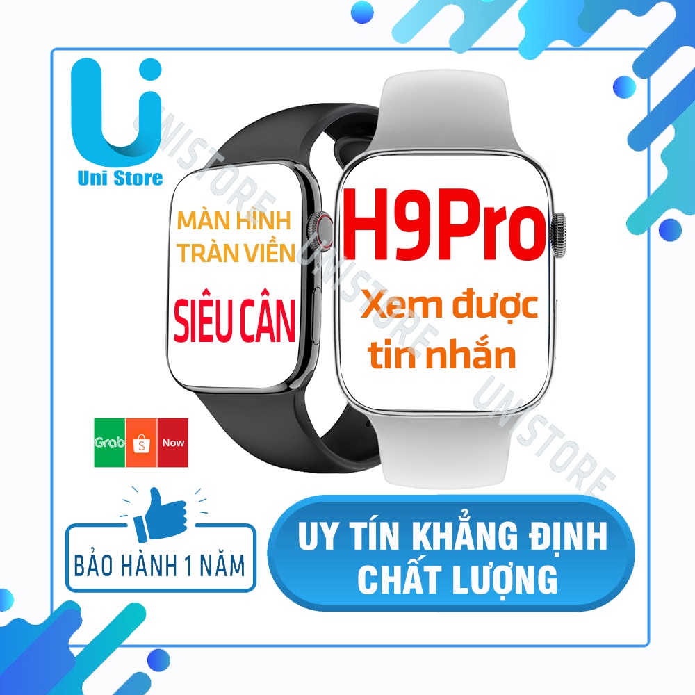 Đồng Hồ Thông Minh H9 Pro Seri 7 Phiên Bản Thép Cao Cấp Có Lẫy Giữ Dây, 2 Nút Vật Lý, Sạc Không Dây, Chơi Game, Pin Trâu