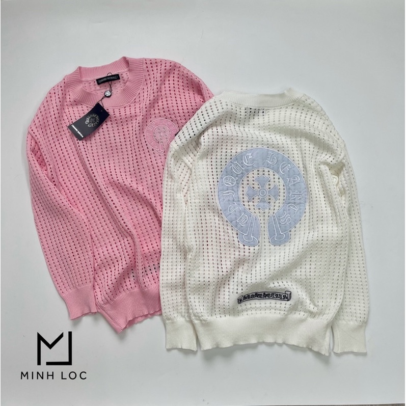 Áo Len Lưới 2 Màu Hồng , Trắng QC L1