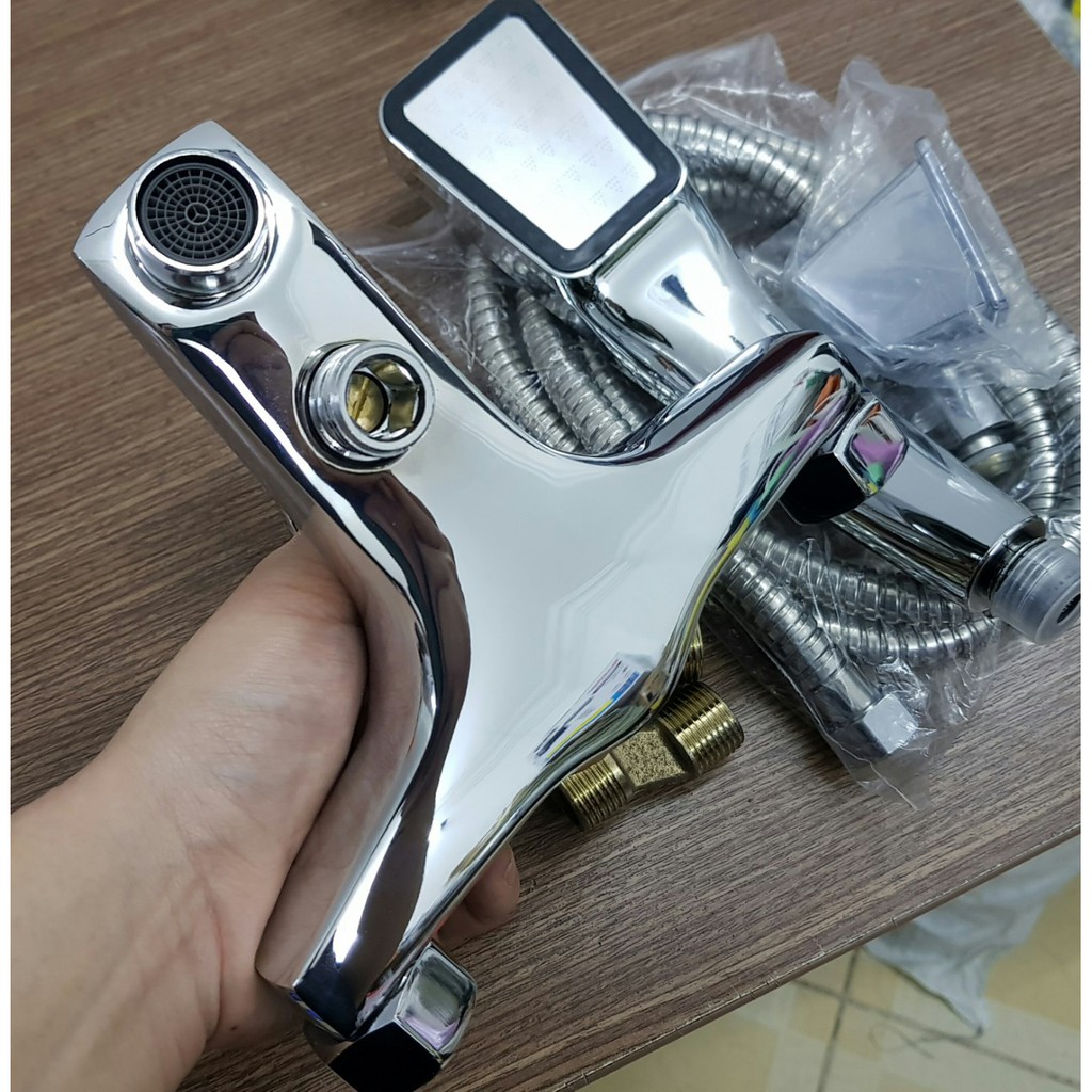 Vòi hồ nhựa mỏ inox - phi 21